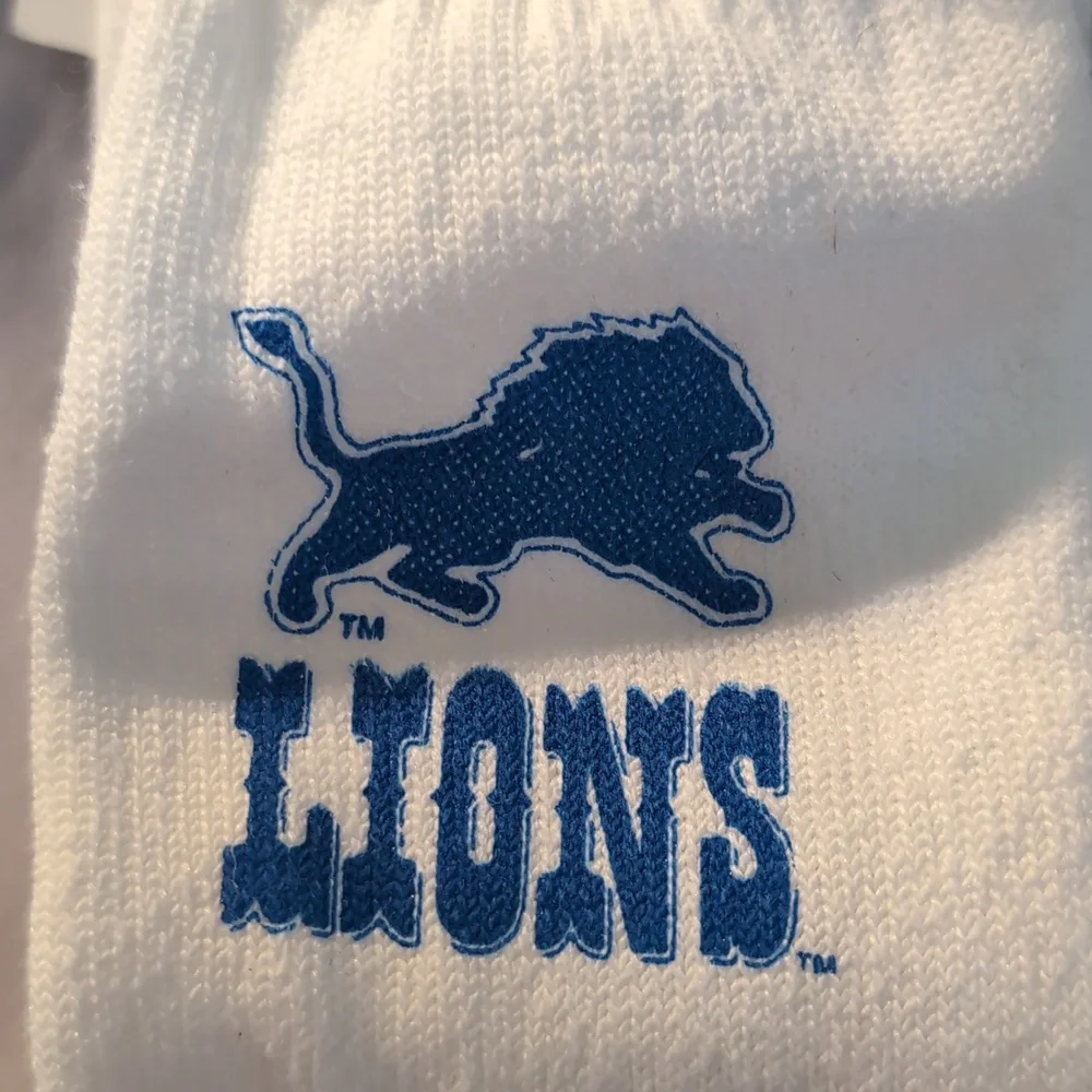 Vintage NWT Boy's Size 8-11 Team NFL Detroit Lions Tube Socks